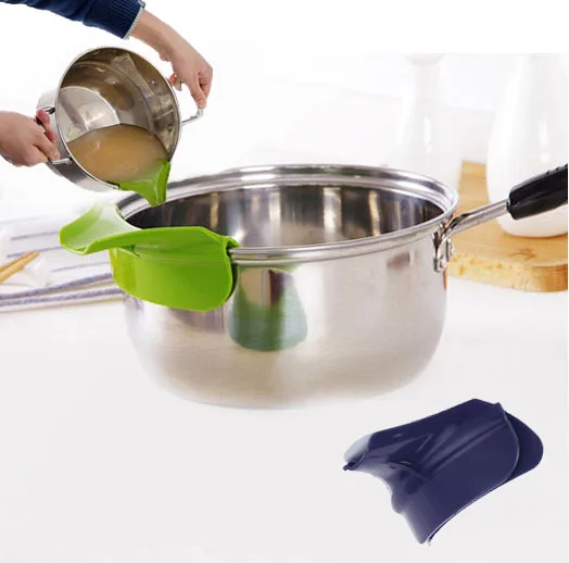 4 цвета круглый обод дефлектор выливается суп гаджеты анти разлив слив кухонные