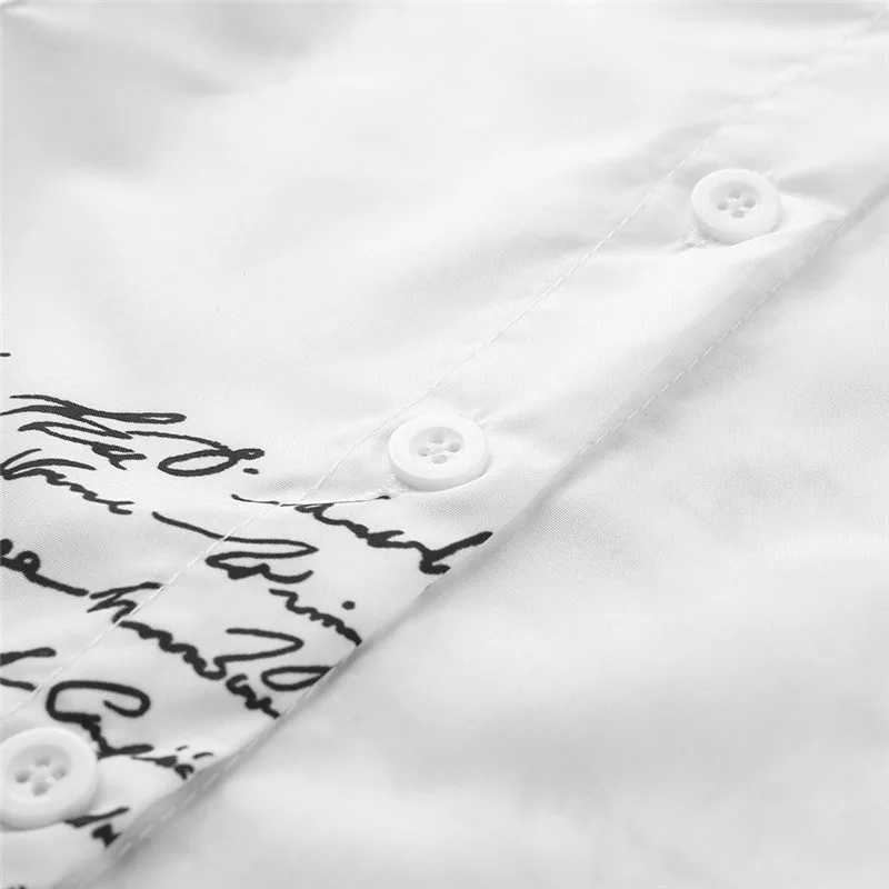 

Woman Fashion Letter Print Dress Long Sleeve Summer Mini Dress Plus Size Autumn Spring Shirt Dresses Casual Sexy Party Vestidos