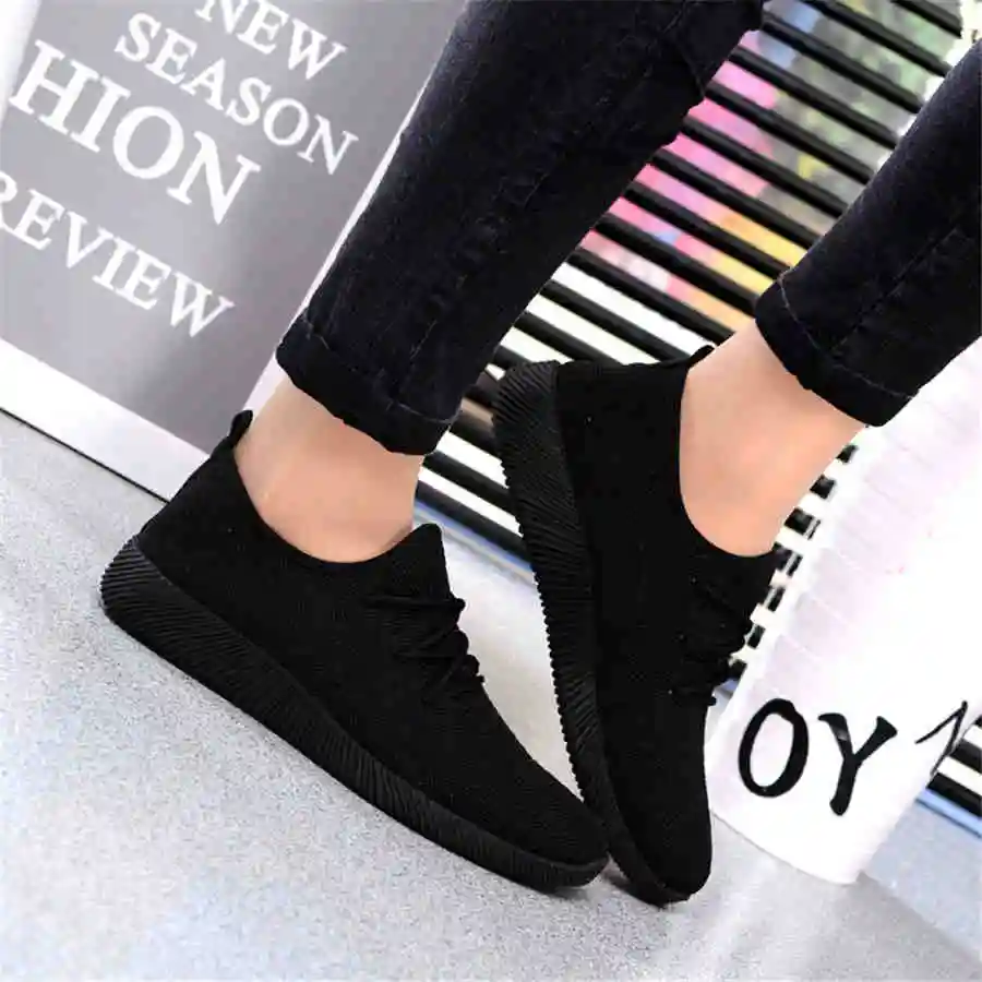 zapatos casuales de mujer Zapatillas de deporte poco profundas zapatillas de deporte negras transpirables zapatos de mujer