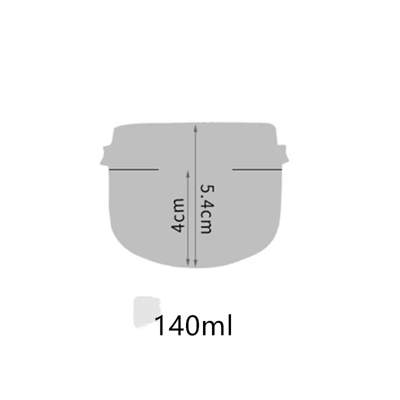 Высококачественные прозрачные u-образные пластиковые чашки для выпечки желе 140