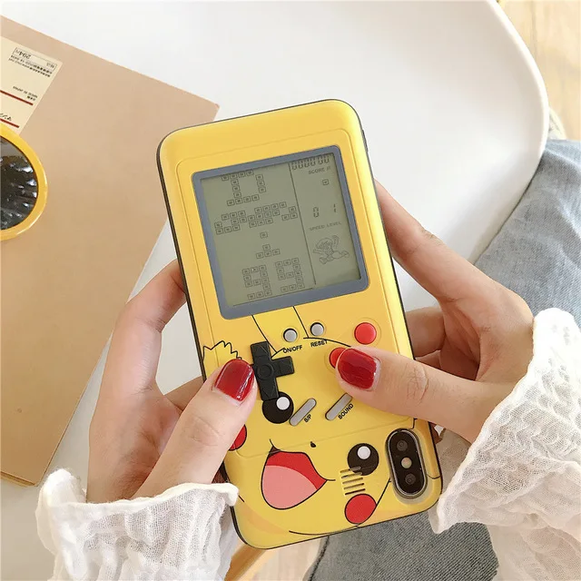 PC Yellow 1 Ретро Teris Gameboy чехол для телефона для iPhone 11 Pro Max X XS MAX XR Мягкий ТПУ чехол для мальчика чехол для игры для Iphone 6 6S 7 8 Plus Capa - Цвет: PC Yellow 1