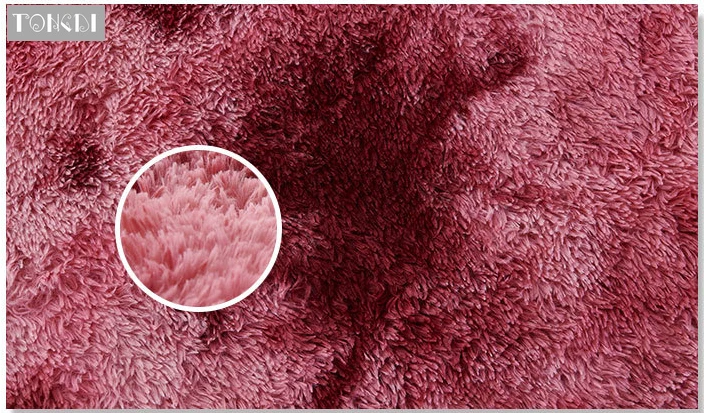 TONGDI коврик для ковров мягкий элегантный лохматый детский шерстяной замшевый