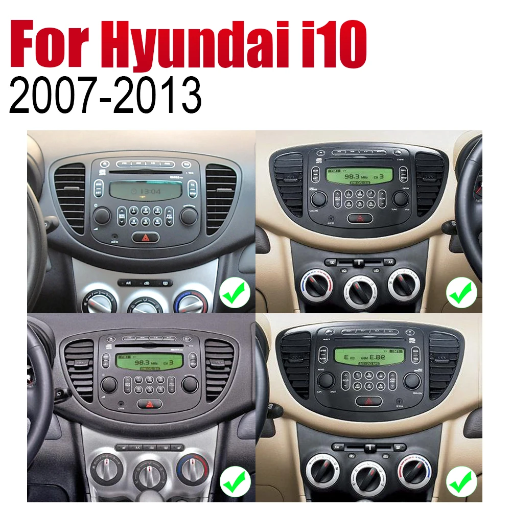 Автомобильный DVD GPS навигатор на Android для Hyundai i10 2007 2008 2009 2010 2011 2012 проигрыватель с