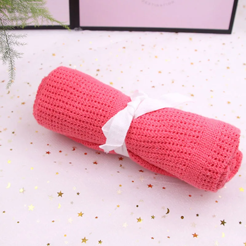 Одеяла для новорожденных младенцев трикотажная пеленка с вырезами хлопковое