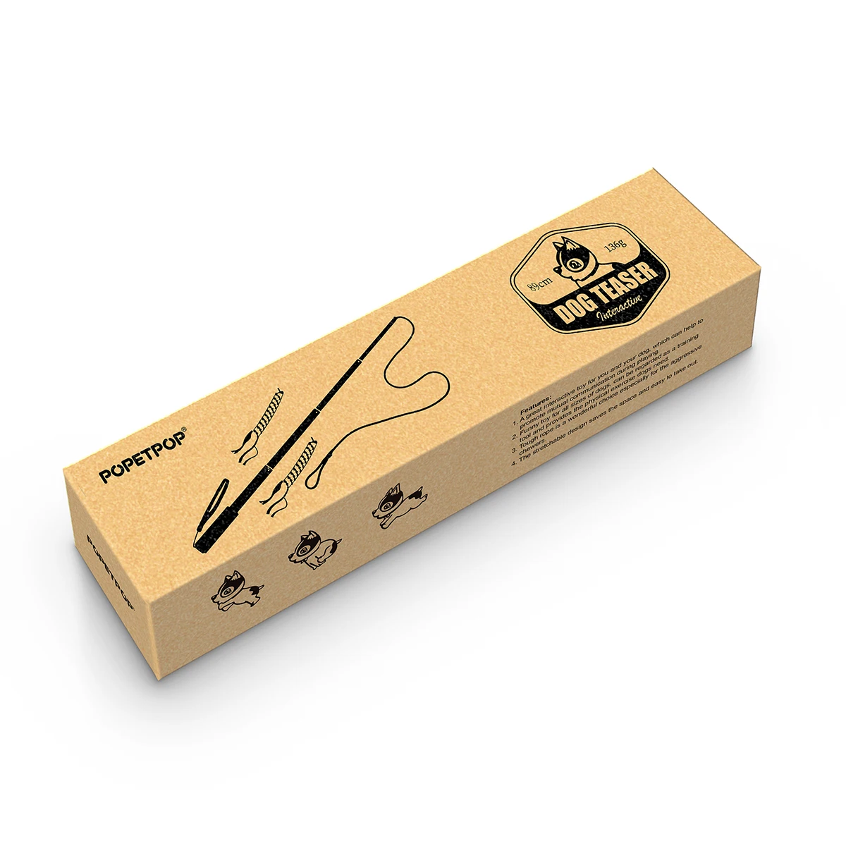 POPETPOP интерактивные электронные игрушки собака интерактивный тизер Выдвижная