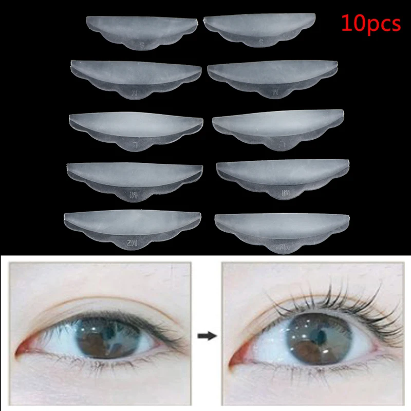 

10pcs Transparent Silicone Eyelashes Lift Lifting Curler Eye Lash Extension Graft Brush Eyelash Perming Curler Shield Pads