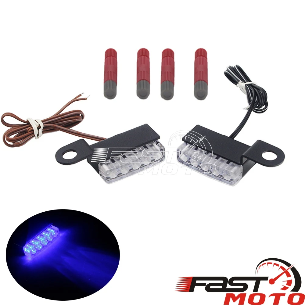 Small LED License Plate Lamp Flasher Front Rear Tail Turn Signal Light Universal Motorcycle Indicator For Harley Cafe Racer |