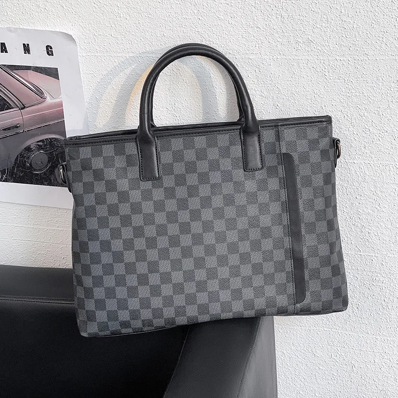 

Famous Brand Designer Business Briefcase 14 inch Laptop Handbag for Men Travel Sling Shoulder Bags Male Office Work Satchels Hot