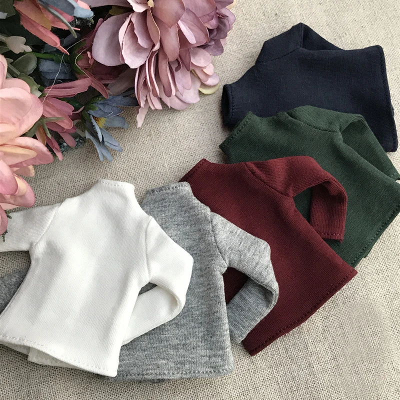 1 шт. модная Водолазка с длинным рукавом Футболка для Blyth Momoko Obitsu 27 аксессуары