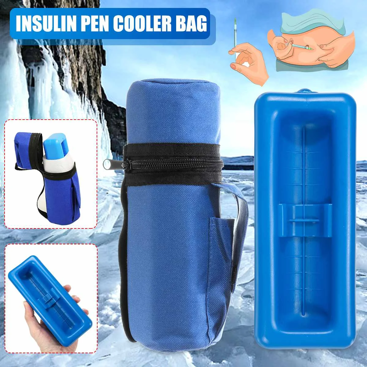 Новый портативный медицинский диабетический инсулиновый мешок кулер инсулин