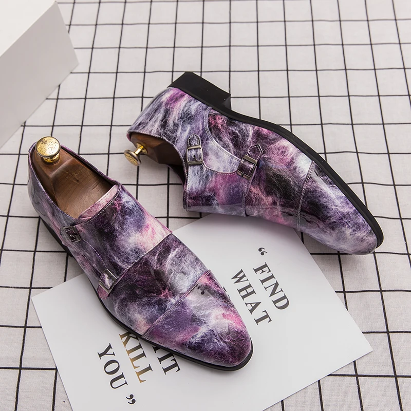 Крутые уникальные свадебные туфли мужские дизайнерские модельные повседневная