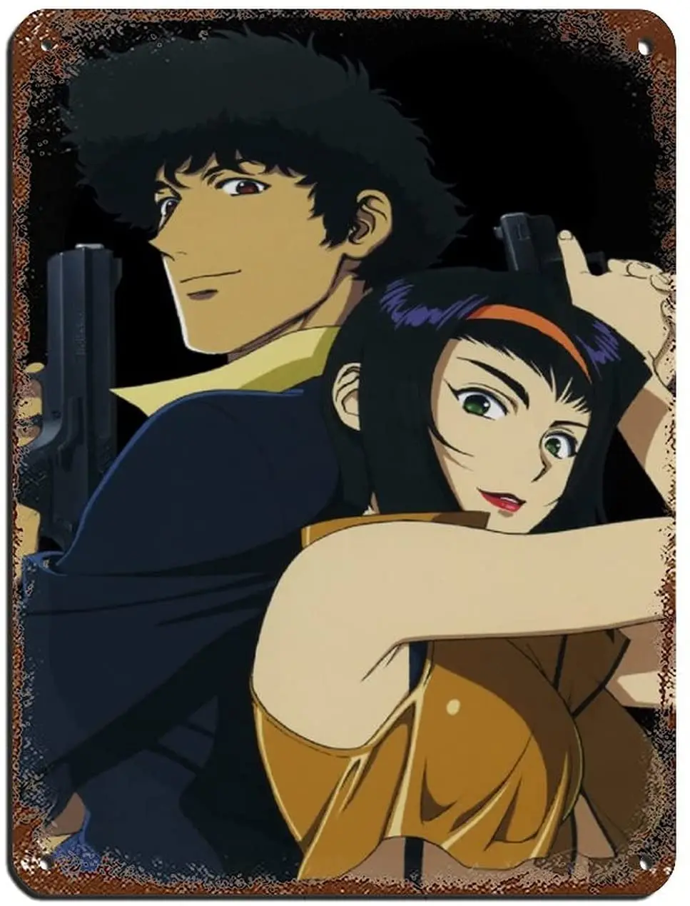 

Anime Cowboy Bebop 33 Tin Sign Vintage Metal Pub Club Cafe bar Home Wall Art Decoration Poster Retro 12x16inch(30x40cm)