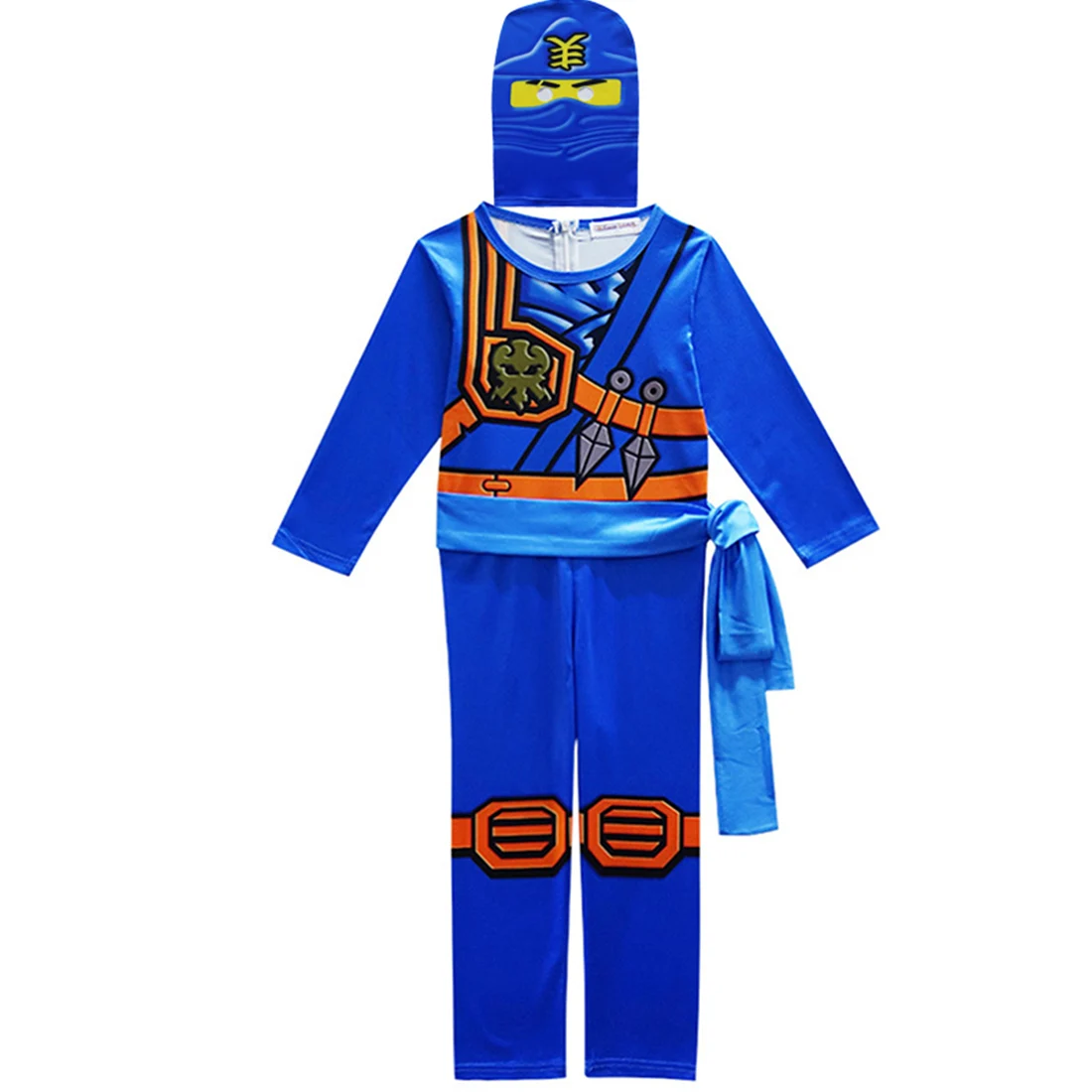 Ninjago костюм для мальчиков косплея Детский на Хэллоуин и маска детей модные