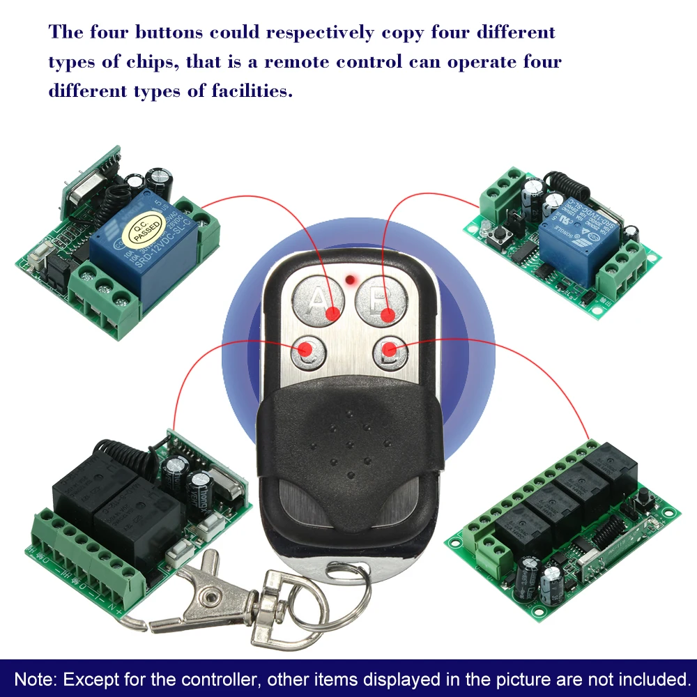 315 МГц 4 кнопки копирования клонирования Дубликатор дистанционного Управление