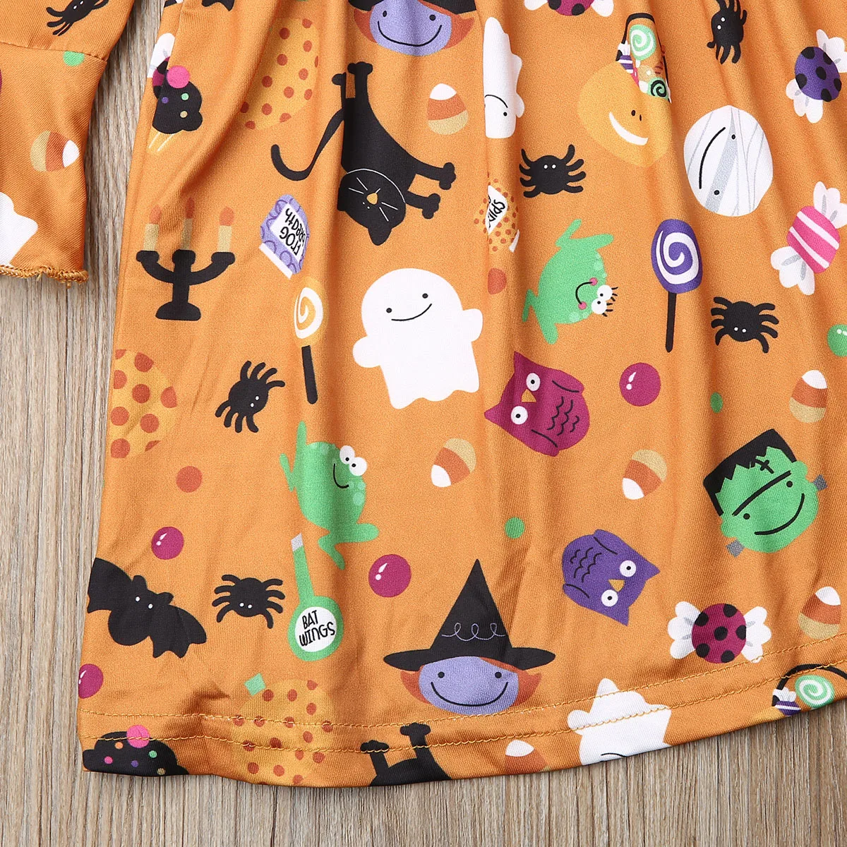 2019 Baby Spring Autumn Clothing Kid Girl Cartoon Funny Princess Dress Party Pageant Halloween Flare Long Sleeve Clothes 1-6T | Детская