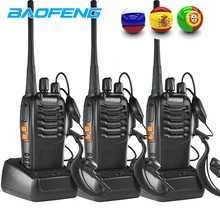 3 шт. Baofeng BF 888S двухстороннее радио BF-888S 6 км портативная рация 5 Вт портативная CB Ham Радио Портативный HF приемопередатчик переговорные bf888S