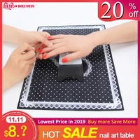 lace arm hand rest holder manicure tool foldable table mat pad hand pillow silicone nail mat hand pillow for nail art rest