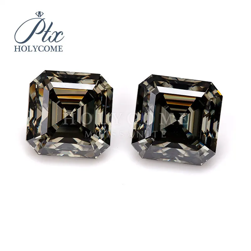 5 мм горячая распродажа серый цвет модные камни 1ct огранка Ашер синтетический