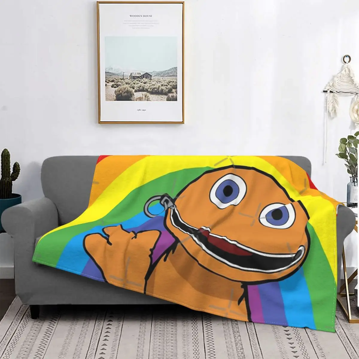 

Zippy Its A Rainbow manta colcha cama A cuadros manta Anime Sudadera con capucha manta A cuadros y fundas