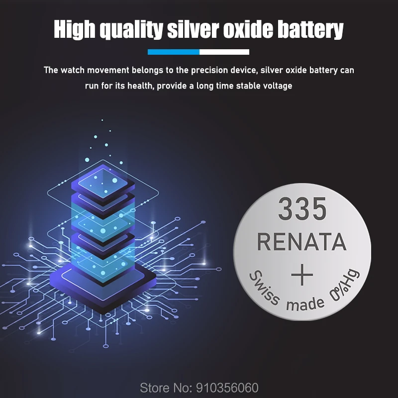 Батарейки для часов Renata SR512SW 335 LR512 5 8 мм х 1 2 55 в | Электроника