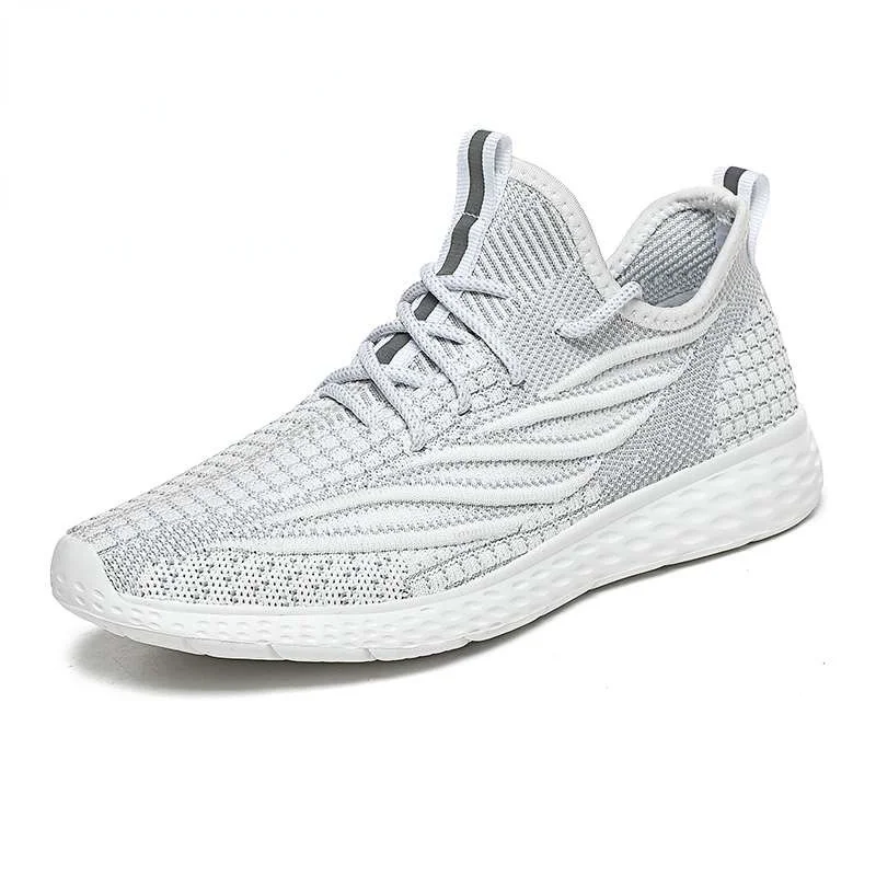 

Men Running Shoes Summer Mesh Sport Shoes Lace-up Lightweight Comfortable Breathable Walking Shoes Men Sneakers