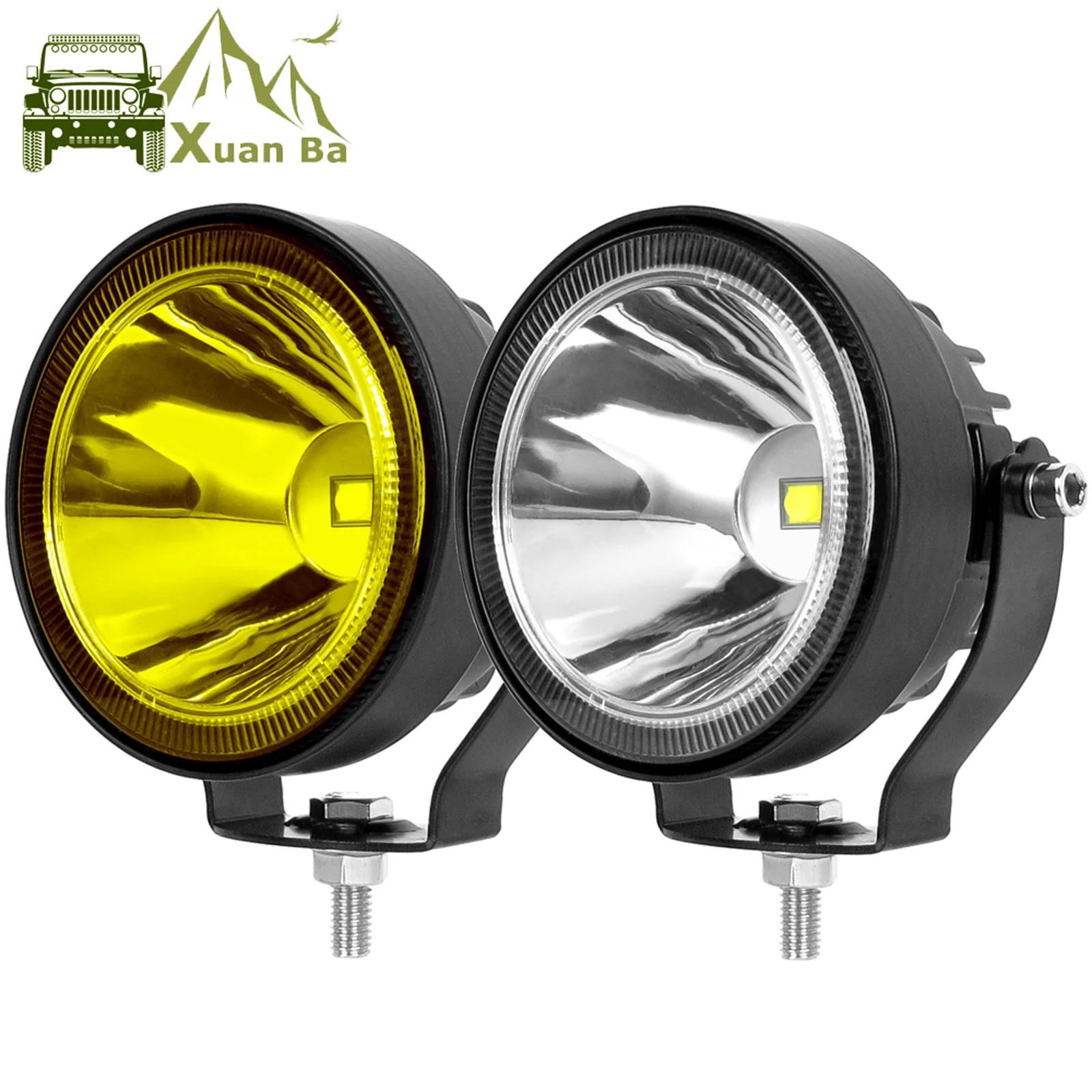 4 Inch Led Work Light Barra 12V 24V 4x4 Offroad For Motorcycle Car ATV Race Dirt Bike Pickup Truck Boat Trailer Round Fog Lights |