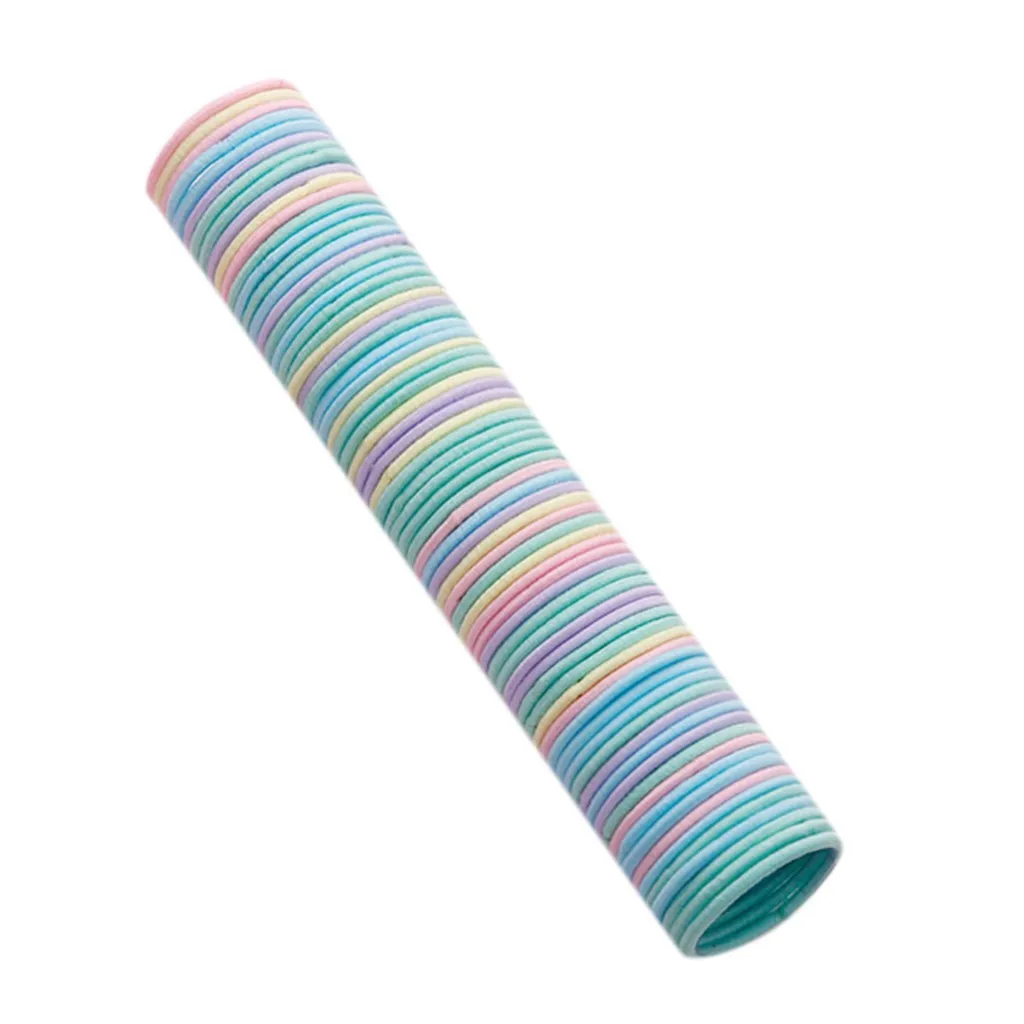 

Girls 50 Pieces Of 3 cm Rubber Band Children Tie Hair Colorful Hair Accessories