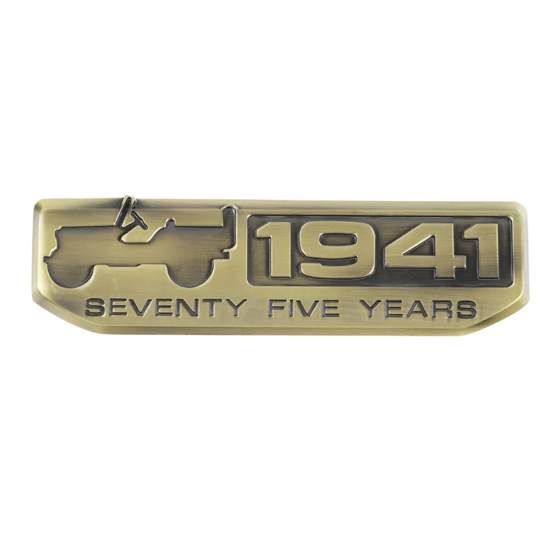 1941 Эмблема для Jeep Wrangler Компас Grand Cherokee Patriot Renegade Commander 75th Юбилей боковые зеркала автомобиля Fender хвост Стикеры