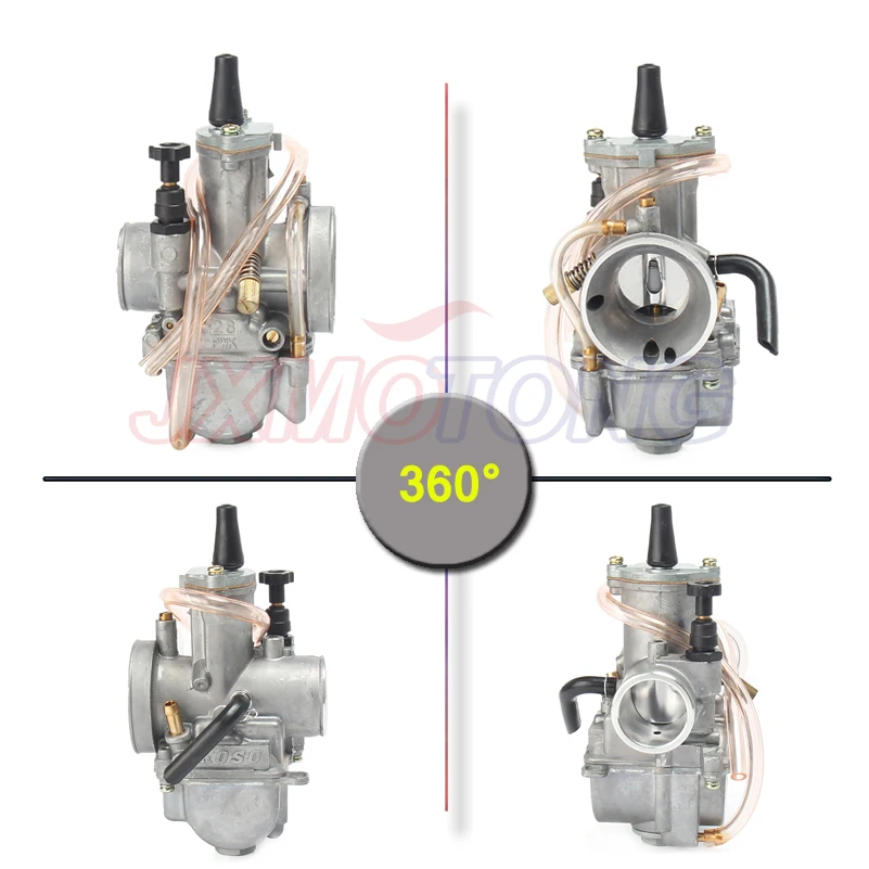 21 24 26 28 30 32 34mm KOSO Carburetor Carb With Power Jet 2T 4T For Yamaha Kawasaki Cafe Racer Moped | Автомобили и мотоциклы
