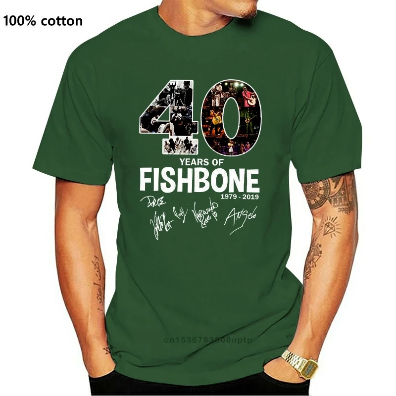 

40 Years Of Fishbone 1979 2019 T Shirt Black Cotton Men S-6XL US Supplier