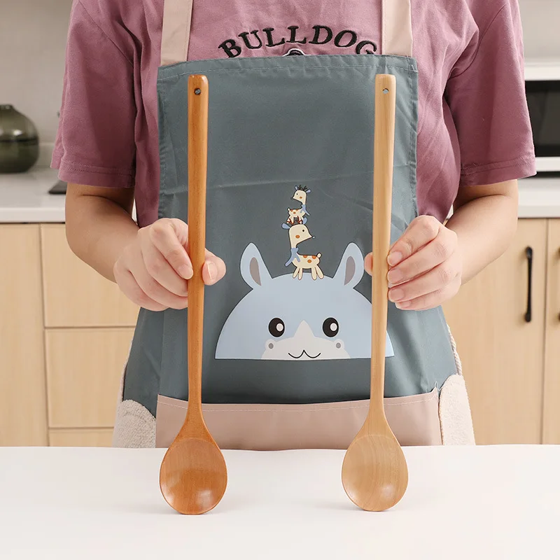 

Stirring Spoons Wooden Long Handle Japanese Style Kitchen Utensils Jam Spoon Marmalade Spoon For Cooking Eating Mixing