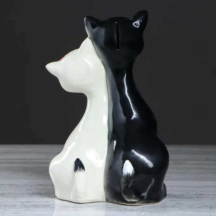 Копилка &quotКоты с сердцем&quot покрытие глазурь разноцветная 29 см копилки | Дом и