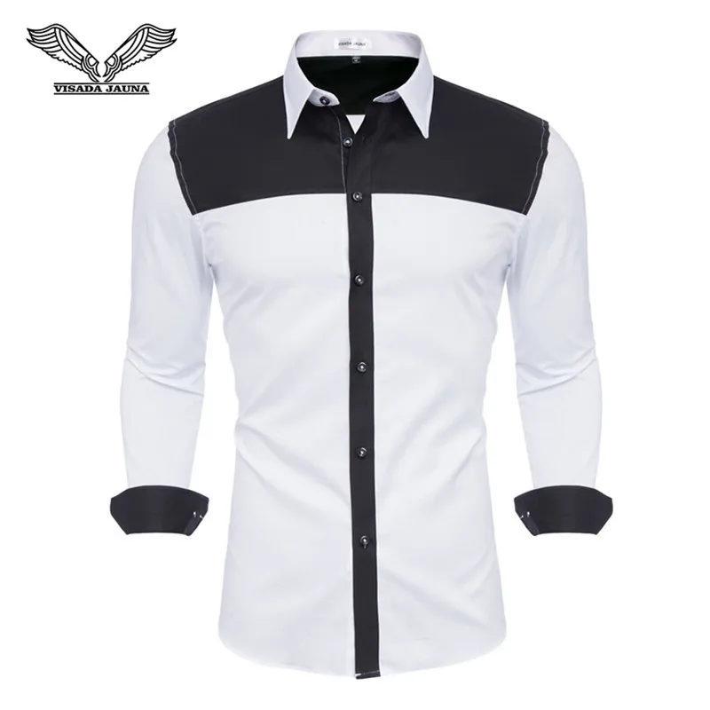 Мужская Повседневная рубашка белая классическая из 100% хлопка для офиса