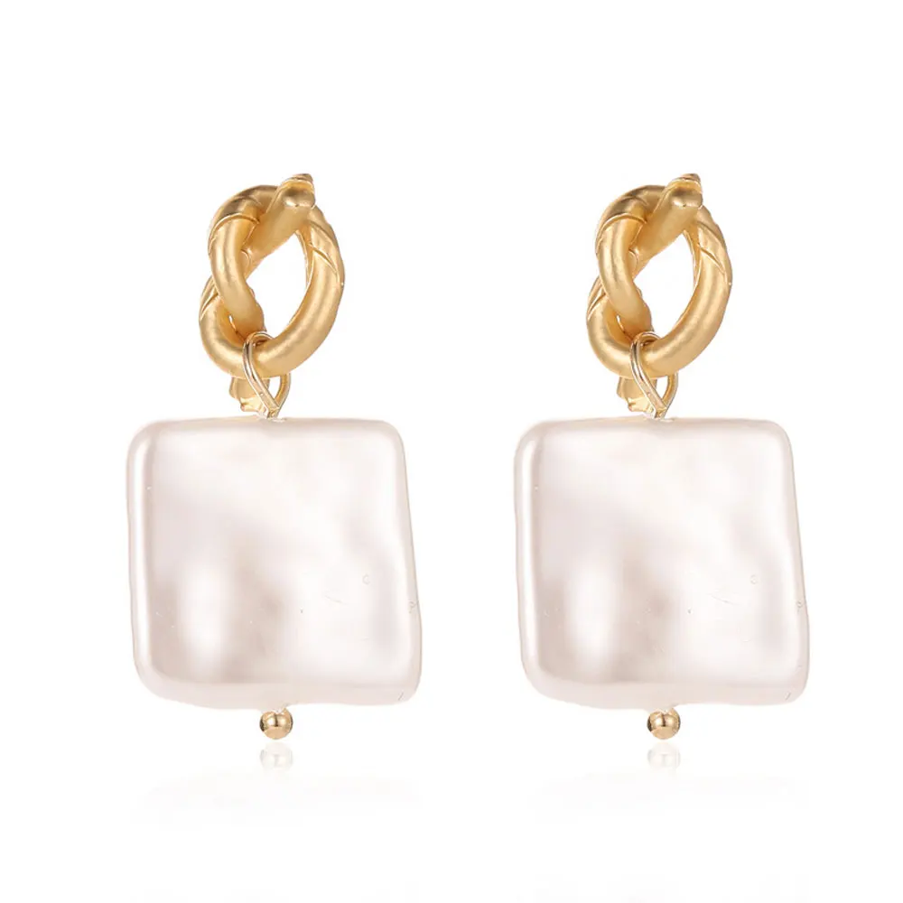 Серьги в Корейском стиле с искусственным жемчугом Винтажные висячие серьги бохо