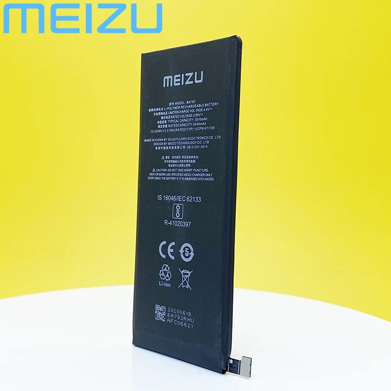 100% Оригинальный аккумулятор Meizu BA793 для Pro 7 Plus M793Q M793M M793H мобильный телефон 3510 мАч с
