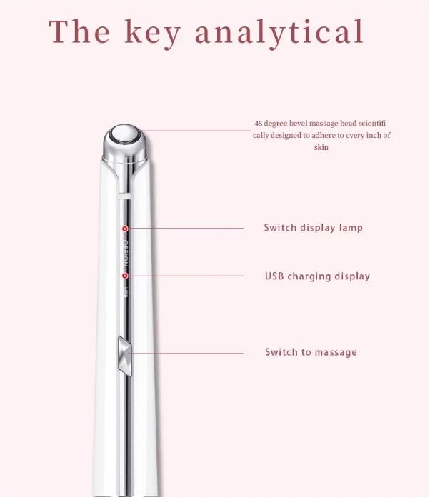 Ультразвуковой вибрирующий фотонный косметологический инструмент для удаления