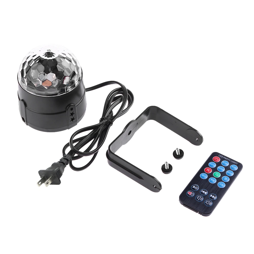

Remote Control LED RGB Ball Light Durable Practical Multi-functional DJ Disco Party Decor Stage Effect Lamp