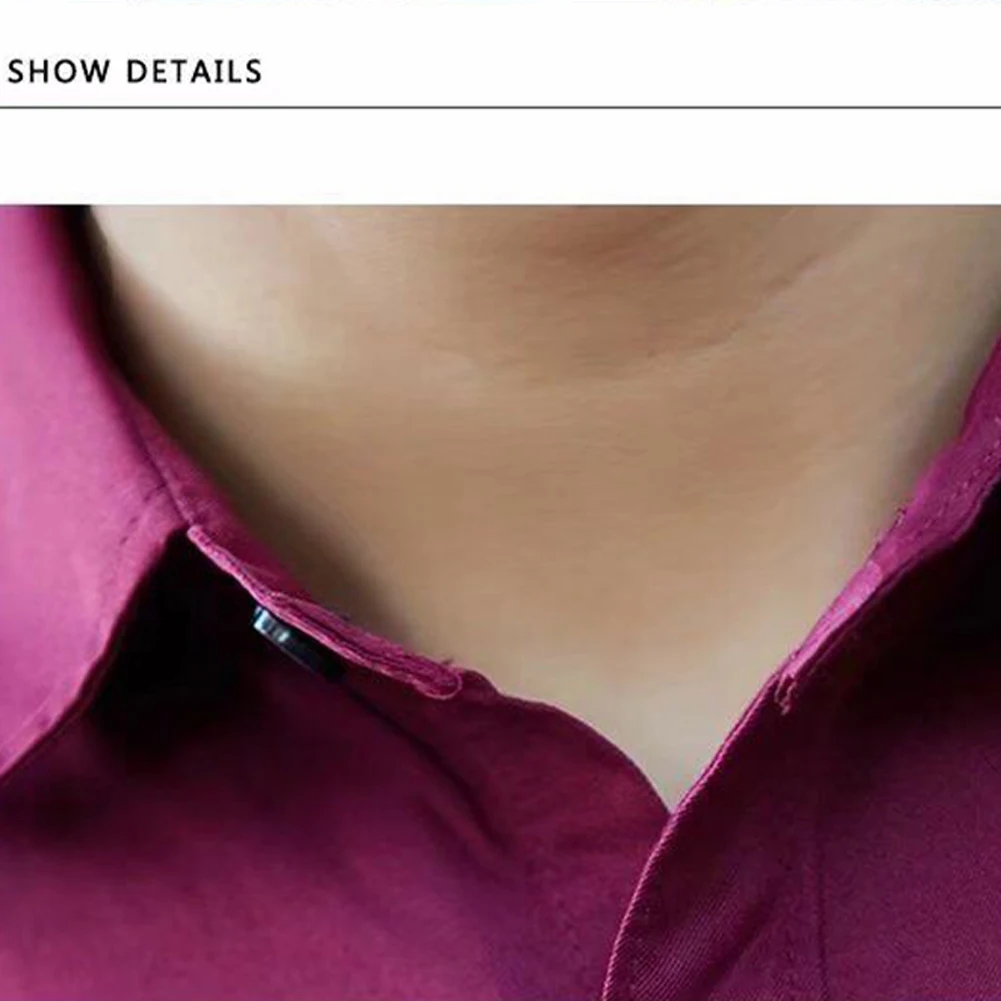 

Man Tide Self-cultivation Shirt Men's Long Sleeve Solid Color Unlined Upper Luxury Stylish Casual Slim Fit Lapels Classic Shirt