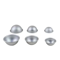 round aluminium alloy bath bomb molds diy cake tart pudding candle tool semicircle sphere mold lx3205