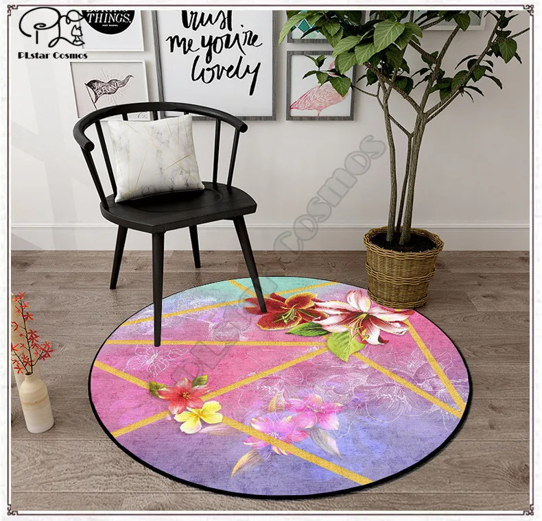 

Flower waves pattern carpet Square Anti-Skid Area Floor Mat 3D Rug Non-slip Mat Dining Room Living Room Soft Bedroom Carpet
