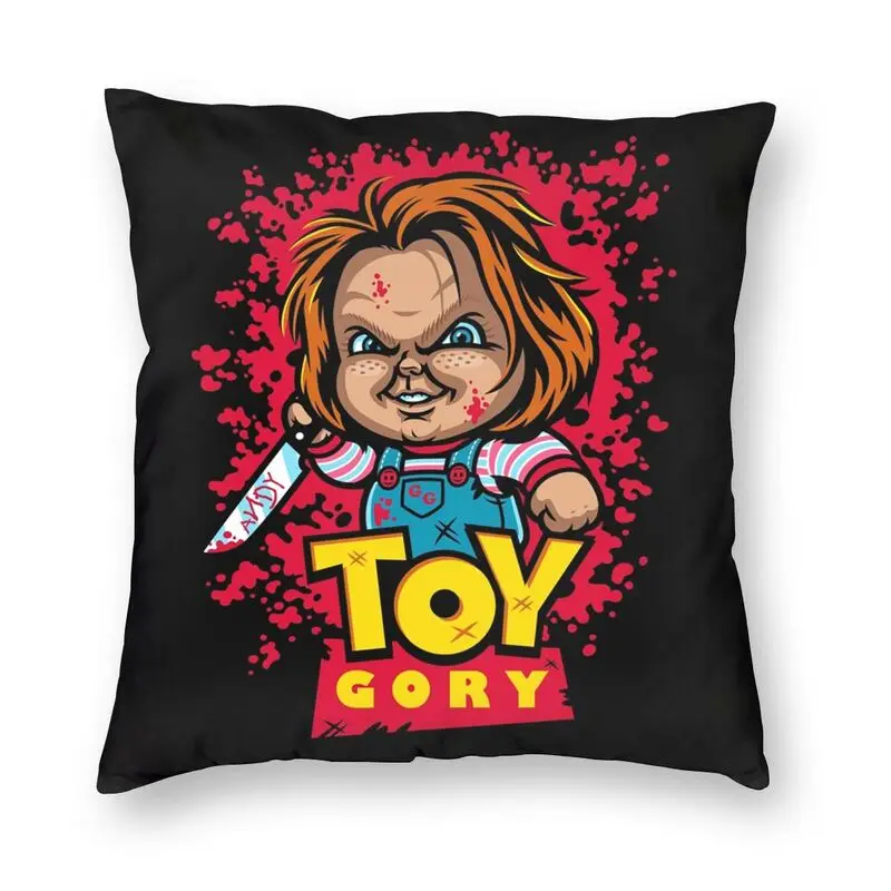 

Toy Gory Cushion Cover 45x45cm Home Decorative 3D Printing Child's Play Throw Pillow Case for Car Double Side