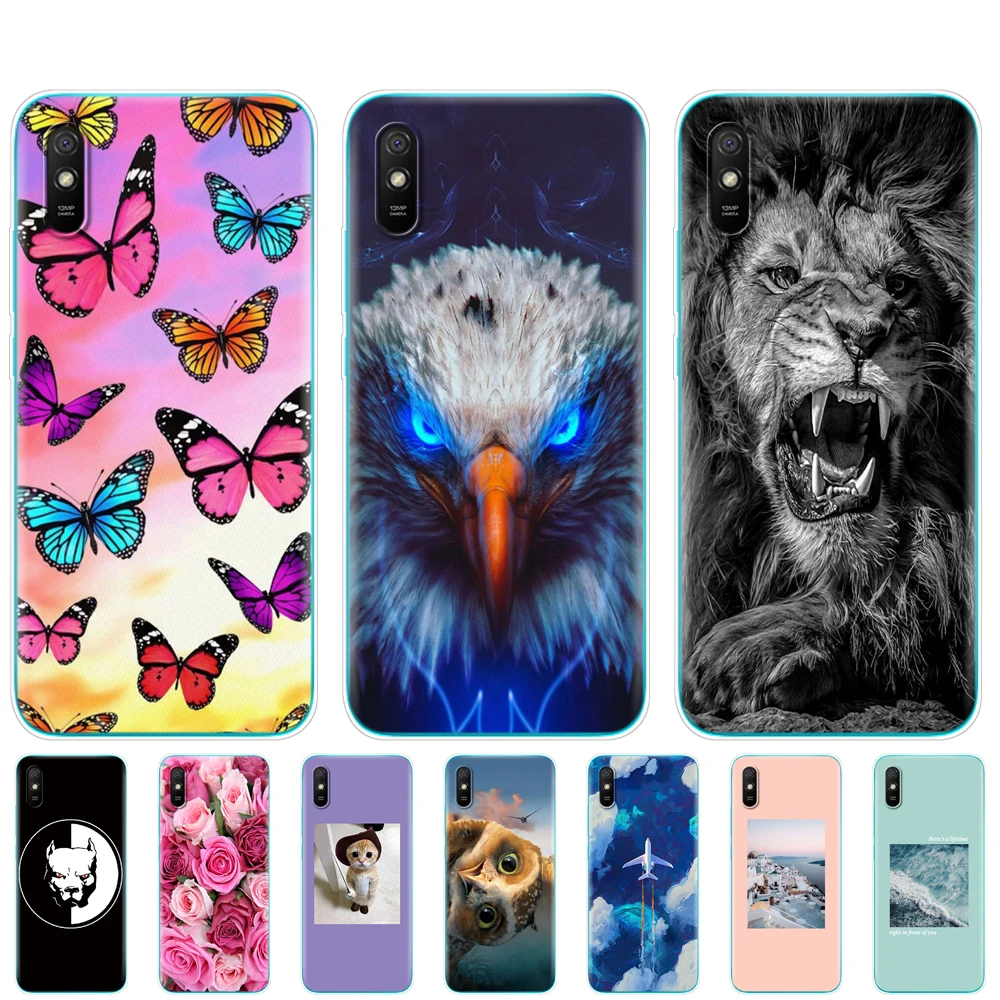 Силиконовый чехол для xiaomi redmi 9A задняя крышка телефона мягкие чехлы 6 53 дюйма