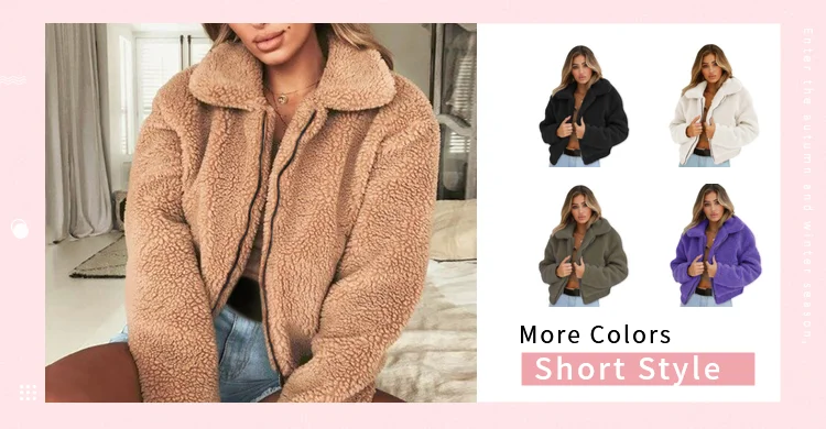 Women Autumn Winter Jacket Coat Faux Fur Coat Fake Fleece Jacket Fluffy Jackets Overcoat Casual 3XL Plus Size Outwear
