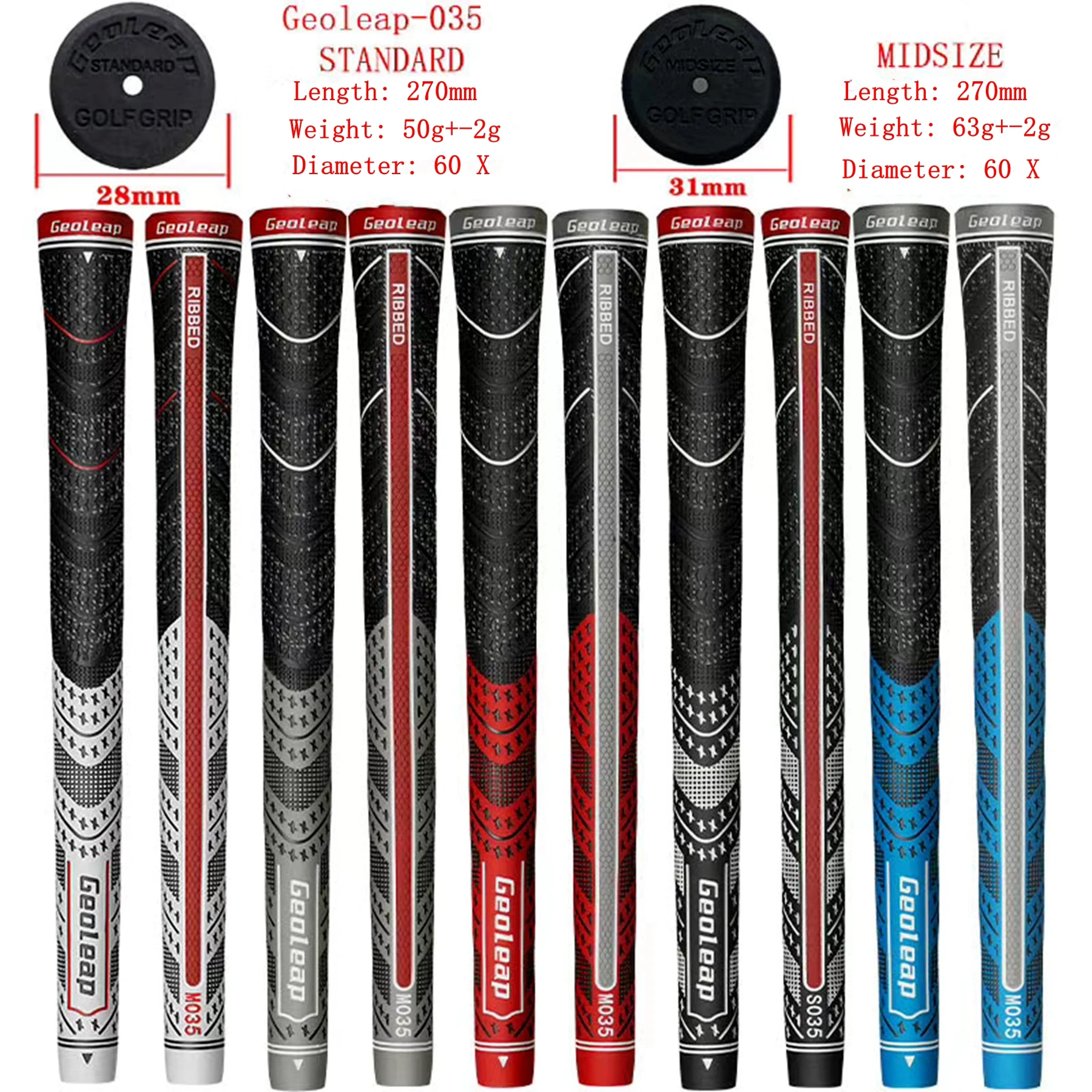 13 шт. Geoleap захват гольф-клуба для мужчин и женщин Мужская Резиновая Задняя линия