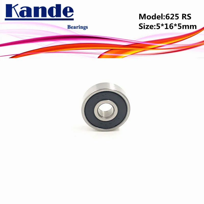 

Kande 625rs ABEC-5 625 2RS Z3V3 625-2RS миниатюрный шарикоподшипник 625 5x16x5 мм 625 RS openbuilds wheel v-slot CNC Voron 2,4
