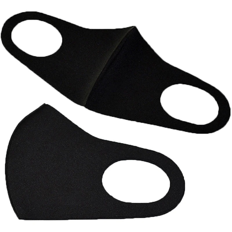 Маска для лица унисекс многоразовая Пылезащитная непродуваемая черная 15 шт. | Дом