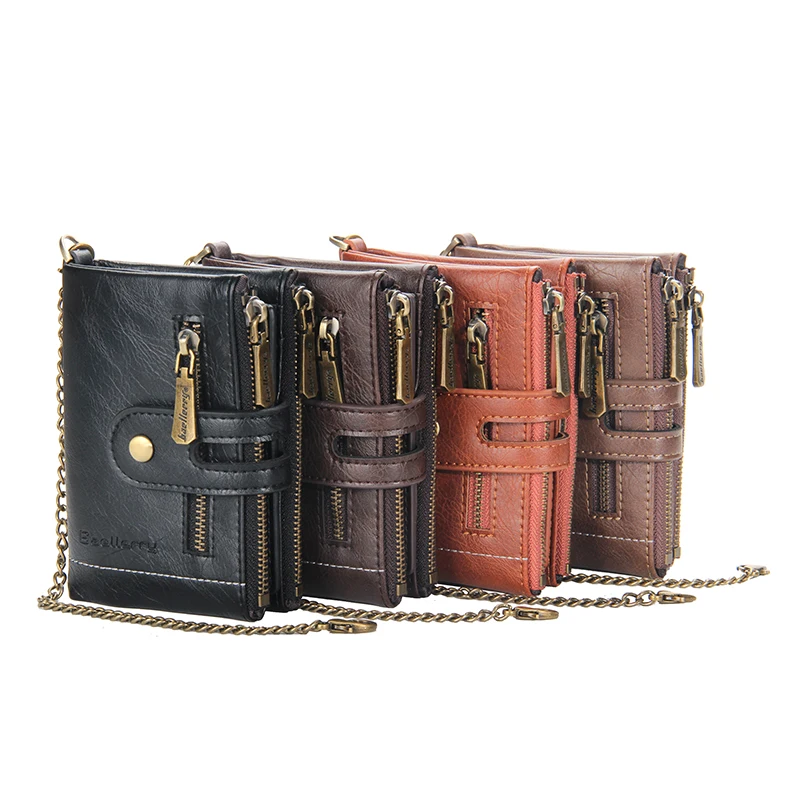 

New Wallet Men's Short Wallet Hot Sale Retro Multi-card Short Wallet Multifunctional PU Waterproof Wallet Coin Clip Wallet