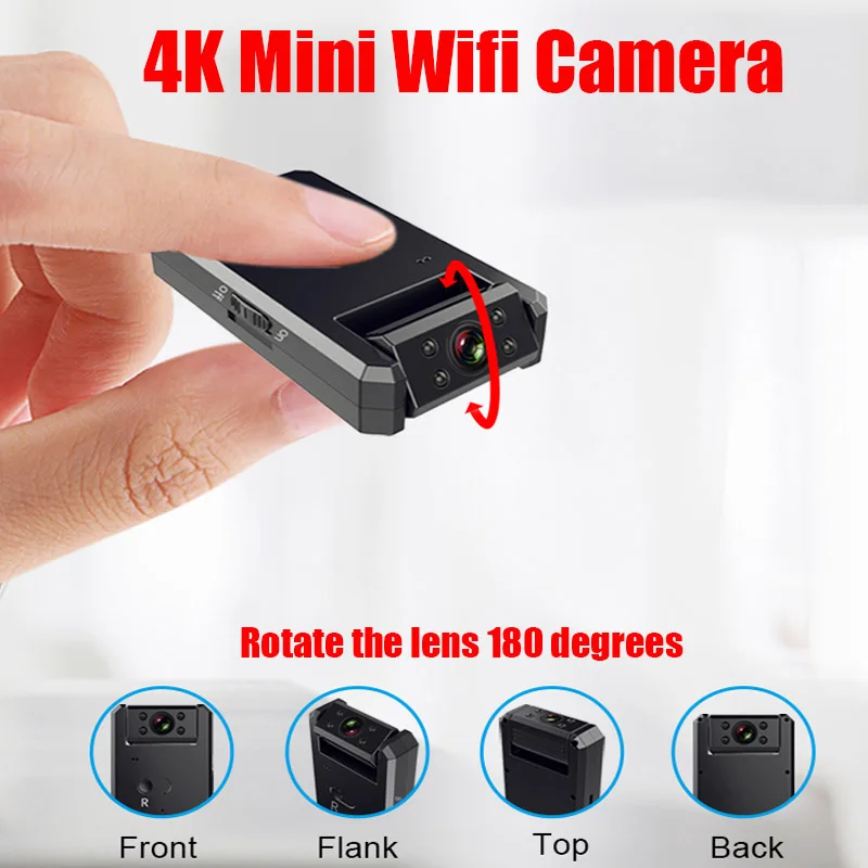 JOZUZE небольшой мини IP Камера Wi Fi 4K Full HD 1080P микро Умный домашний монитор Мини