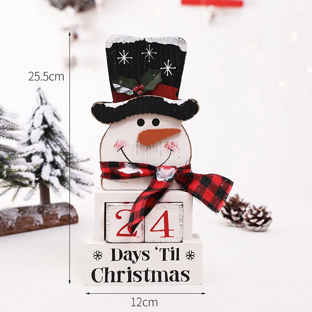 Рождественский календарь тканевый обратный отсчет Санта-Клаус декоративный