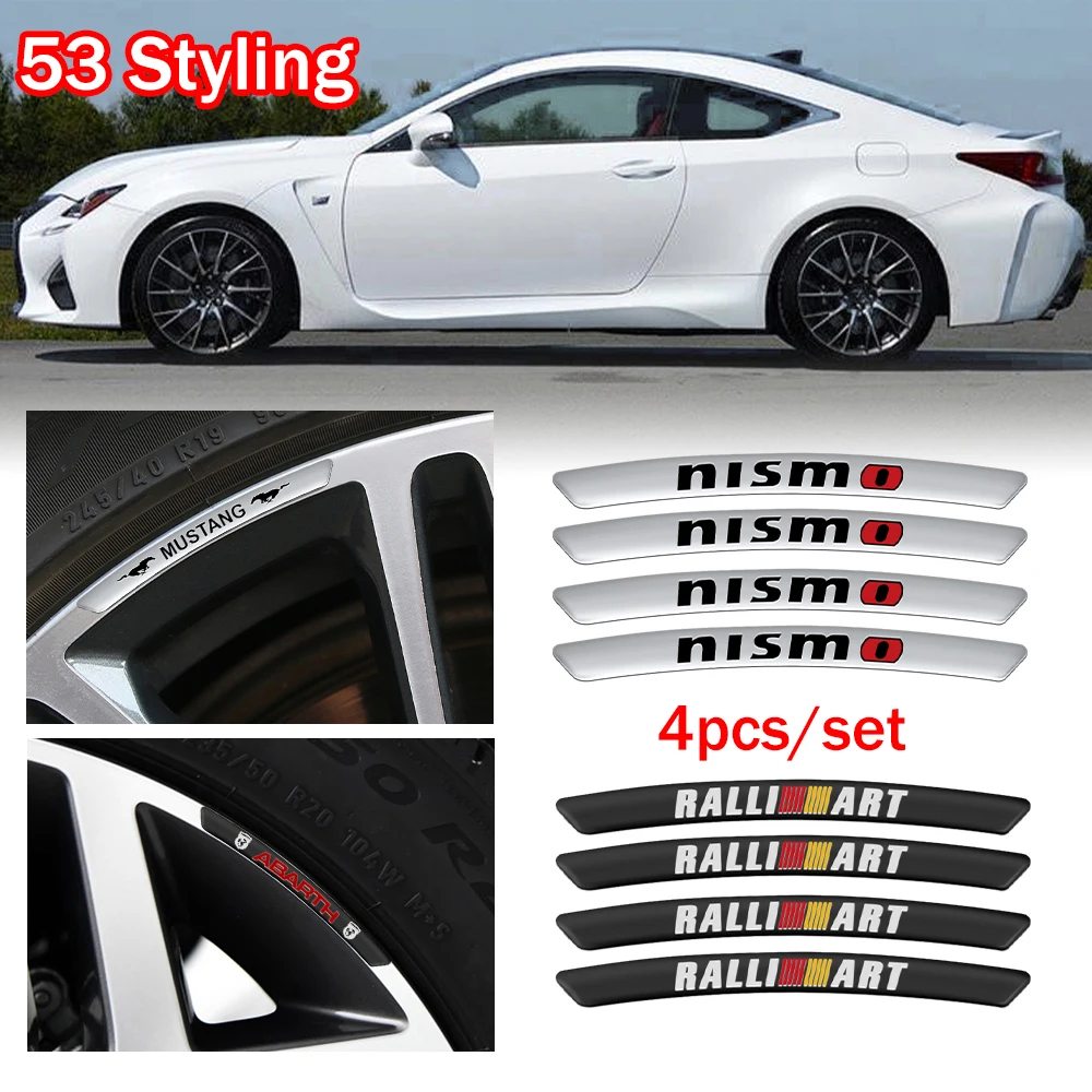 

4Pcs Aluminum Car Styling Wheels Rims Hub Decal Stickers For Jaguar XEL XFL E-PACE F-PACE I-PACE XE XF XJ XK XJR XFR XJS XJL XJF